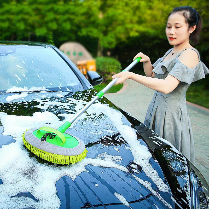 Easy to use Car Cleaning Brush Detailing Adjustable Super absorbent Car Wash Brush Telescoping Long Handle Cleaning Mop Auto Accessories